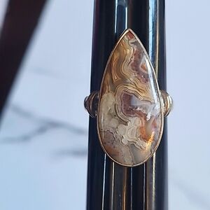 Crazy Lace Agate Ring